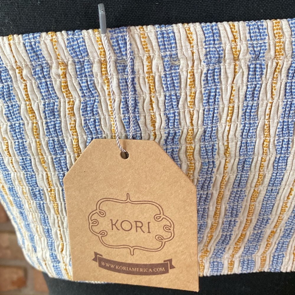 Kori Blue and Yellow Striped Women's Pants and Tank Top - Picture 7 of 13